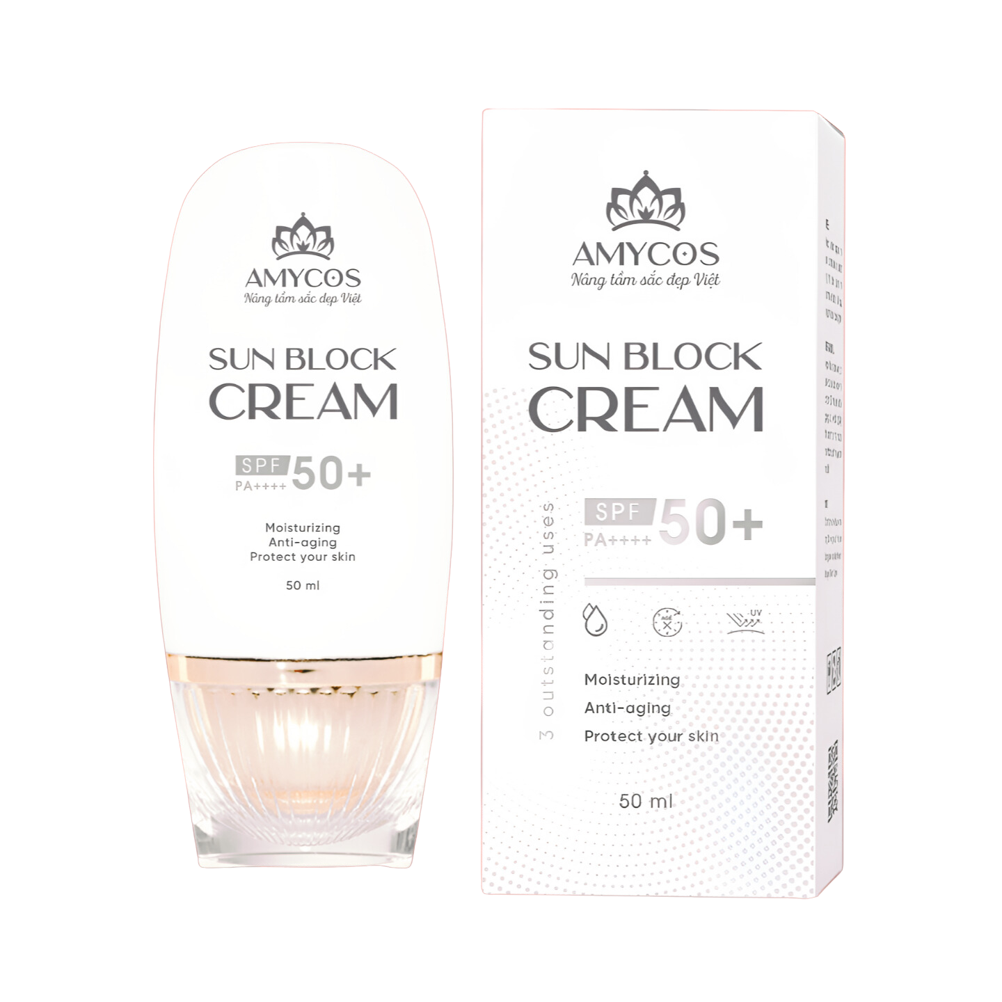 Kem Chống Nắng Toàn Diện AMYCOS SUN BLOCK CREAM SPF 50+